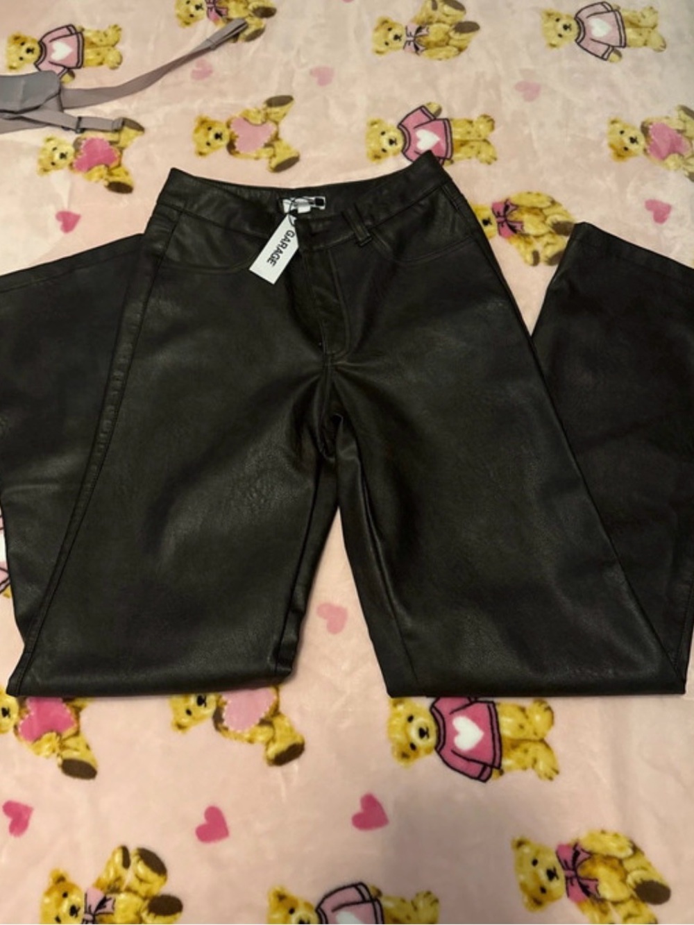 Garage Straight Leg Brown Leather Jeans BRAND NEW !! Offers